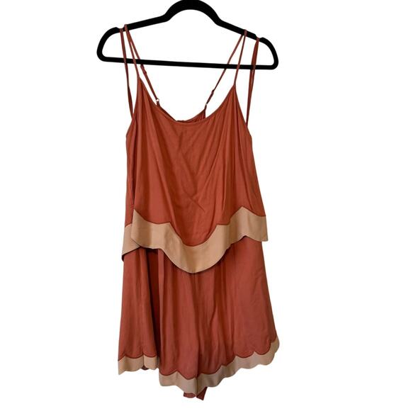NWOT - Anthropologie Elevenses Scalloped Romper - Size 10 - Picture 3 of 4